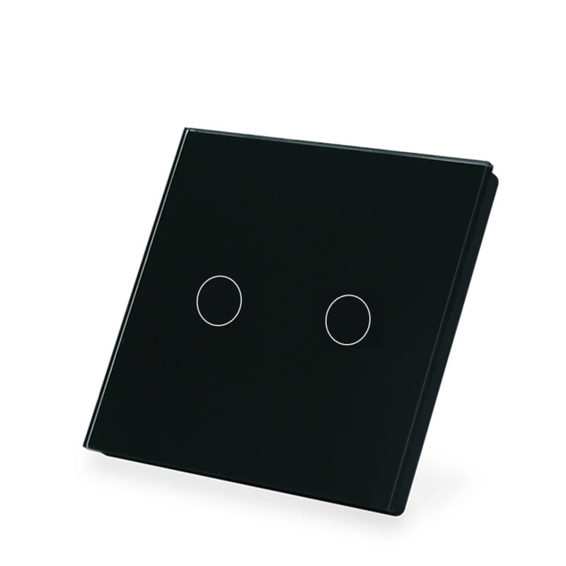 LOUYSGEN Wifi Smart Switch 1Gang 2Gang 3Gang Wall Light Switch Neutral Wire Glass Tuya APP Compatible Smart Life Alexa