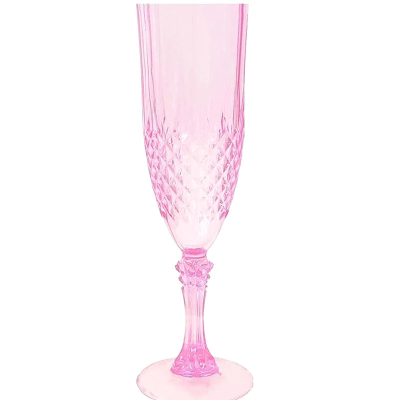 1 Pcs Champagne Goblet High Legged Wine Glasses Cocktail Red Wine Brandy Glasses Drinkware Party Bar Wedding Gift Transparent