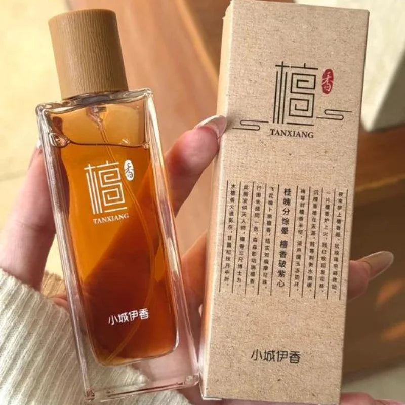Premium Woody Sandalwood Men's Fragrance Long-lasting Oud Cinnamon Ambergris Eau De Toilette Unisex Woody Fragrance Spray 50ml