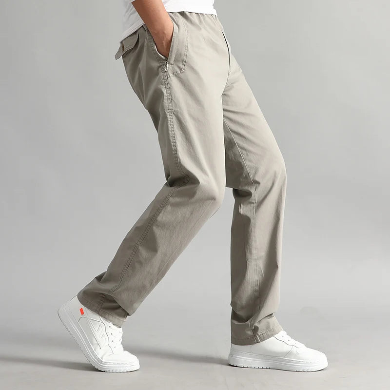 Men's Cargo Pants Summer Spring Cotton Workwear Large Size 6XL Casual Climbing Joggers Sweatpants Hombre Autumn Work Trousers