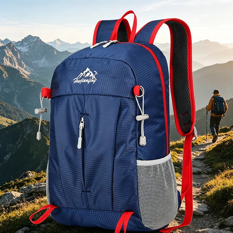 Portable Hiking Backpack Large Capacity Foldable Mountaineering Climbing Bags Durable Waterproof Lightweight Travel Bags