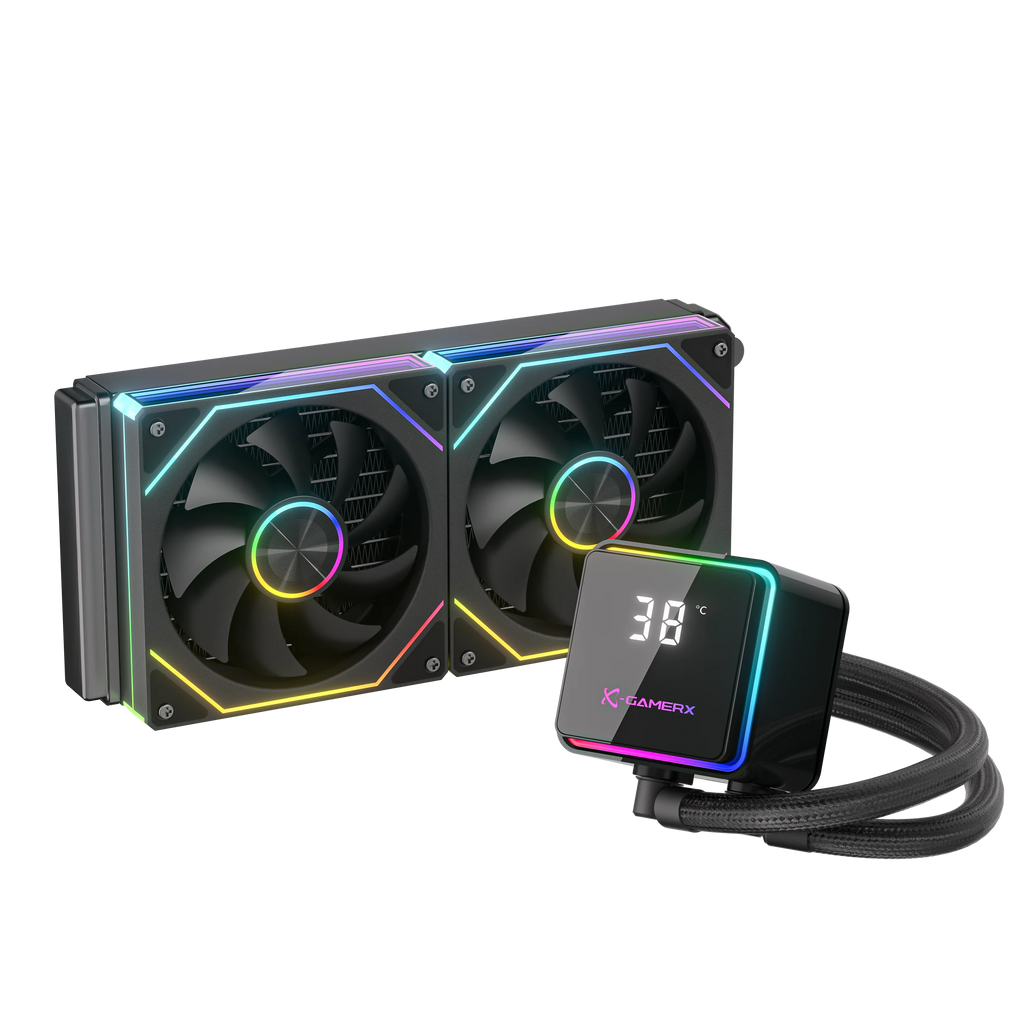 X-GAMERX M240 M360 Liquid Cooling ARGB Dynamic Light Synchronization Thermal Display Integrated Water Cooling Radiator