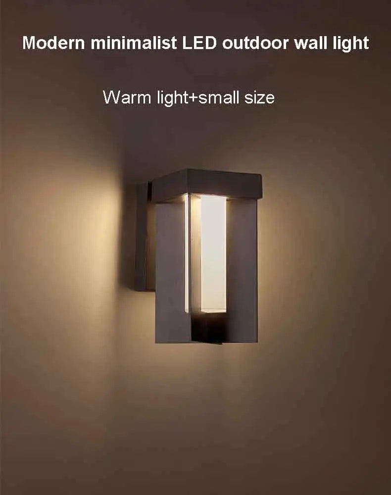 Modern Outdoor LED Lights Waterproof for Terrace Balcony Doorway Hallway Stairs Courtyard Minimalist Wall Lighting
