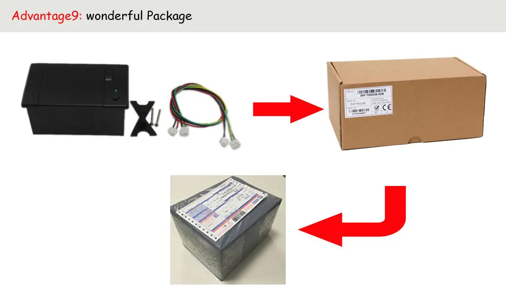 HSPOS QR71 58mm Embedded Thermal Receipt Printer 100mm/s RS232 USB Low Noise DC5-12V GB18030 for Kiosk Vending Machine POS Cash