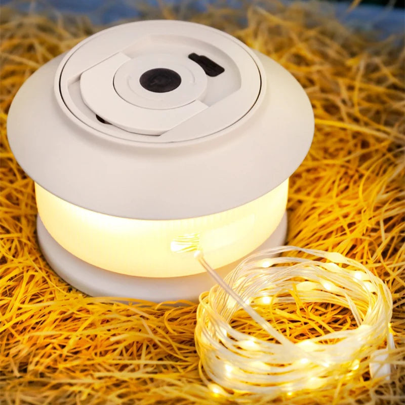 Outdoor Camping Light Star River Tape Measure Camping Atmosphere Light Waterproof Portable String Light Camping Tent Light