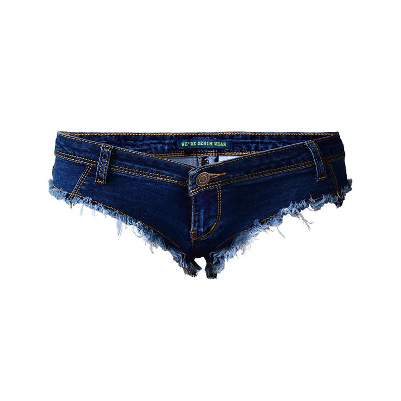 Women's Hot Mini Denim Shorts Women Low Waist Summer Jeans Short Fashion Club Beach Skinny Shorts