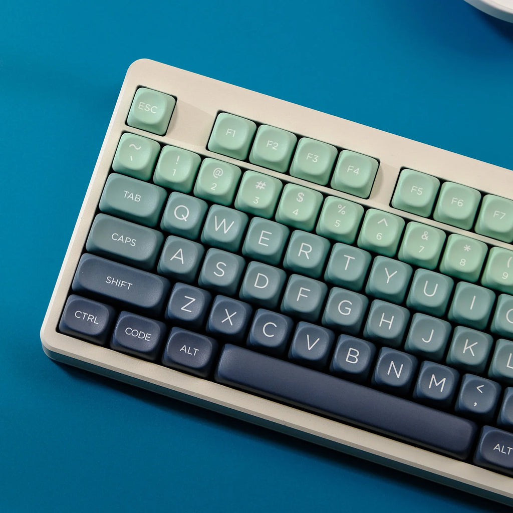 KYOMOT 125 Keys Botanical Garden Keycaps MOA Profile PBT Dye Sub Gradient Keycaps For MX Switches DIY Mechanical Keyboard Gifts