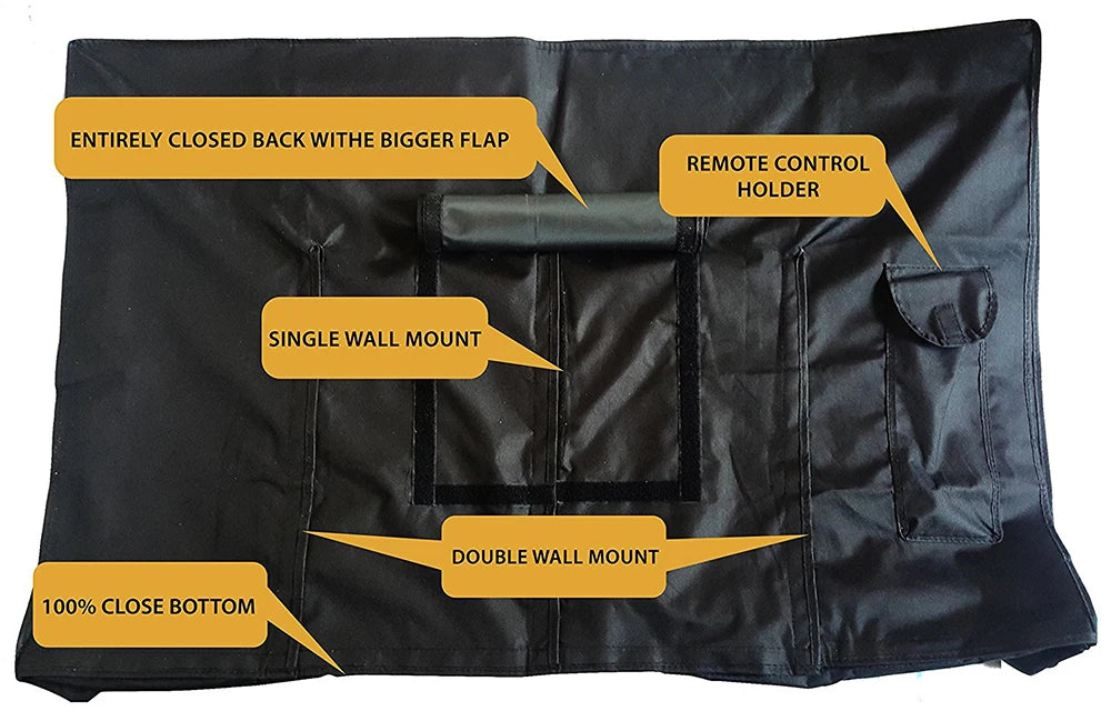 Regular Size Weatherproof and Dustproof Outdoor TV Cover 40" 46" 50" 55" 60" 65" Protect TV Screen Garden Patio Outdoor TV Cover