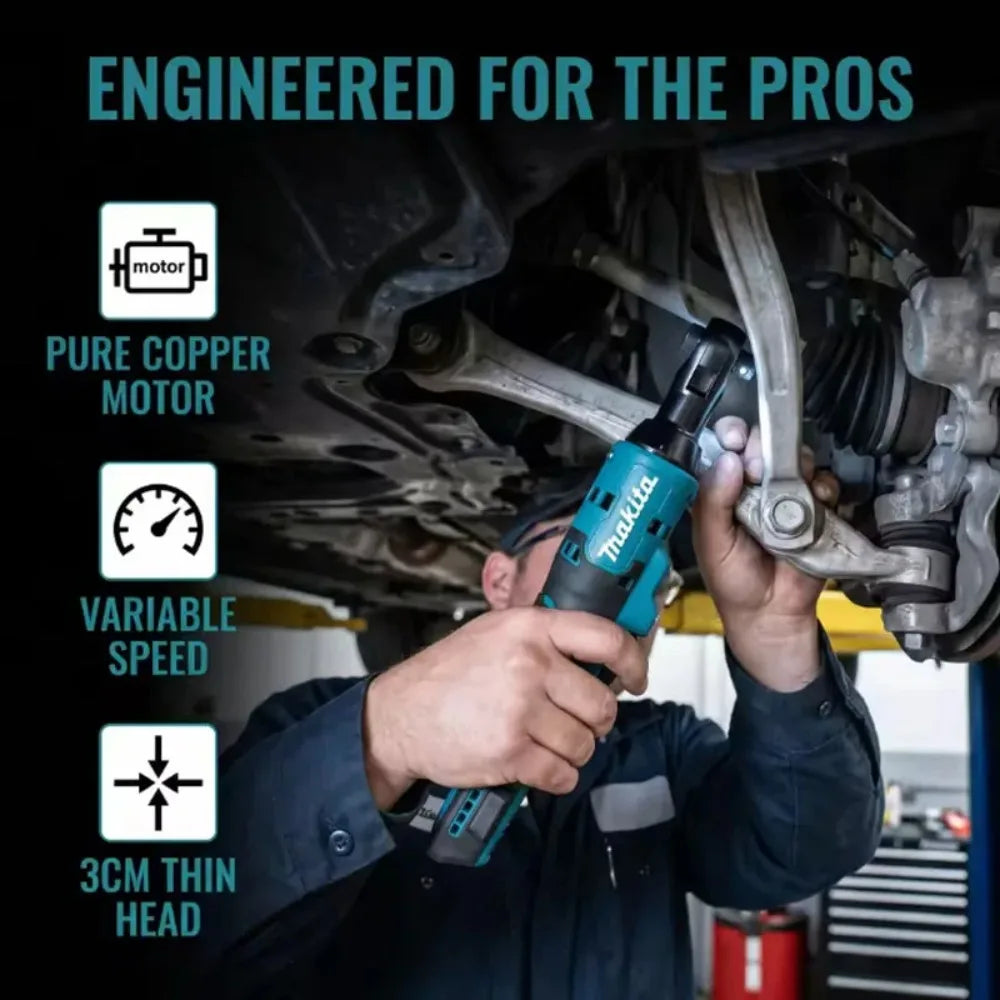2026 Makita 18V Brushless Right Angle Impact Wrench, Cordless Ratchet Wrench with LED Light & Variable Speed