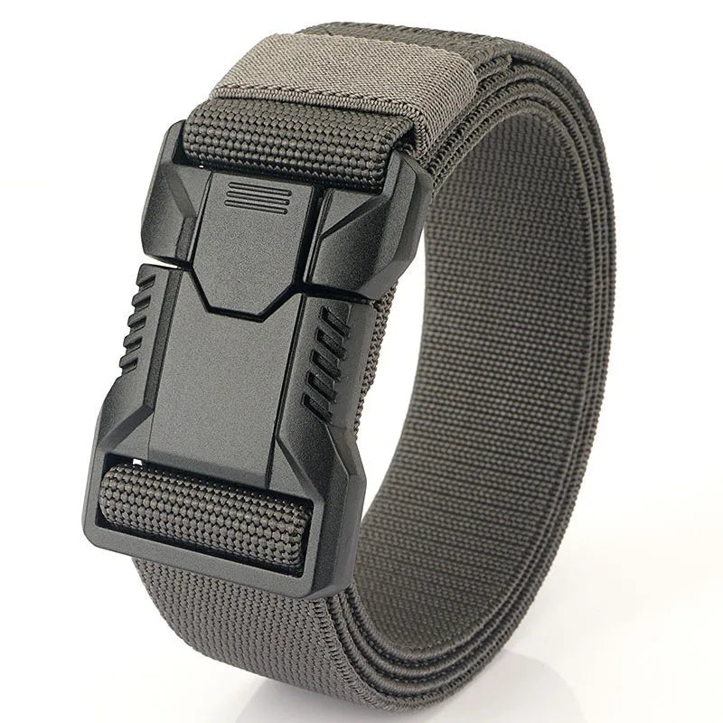 1pc Lightweight Tactical Quick-Release Buckle Belt Workwear Wear-resistant Outdoor Commuting Military Training Pants Belt