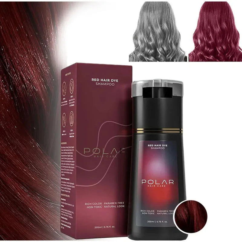 Hair Dye Coloring Shampoo 3 in 1 Instant Hair Dye Shampoo Nourish Long Lasting Color Dye For Women Men Gray Hair Coverage 200ML