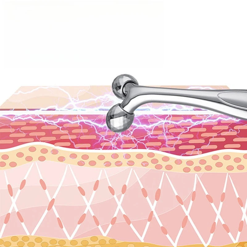 Facial Roller Massager, Mini Portable Y-shaped Ball Massager, Manual 3D Beauty Stick