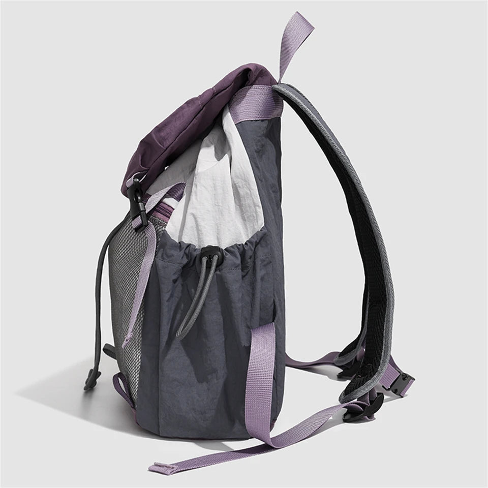 Fashion Commuter Backpack Female Waterproof Nylon Daypack Women Large Capacity School Bag for Girls Lightweight Travel Knapsack
