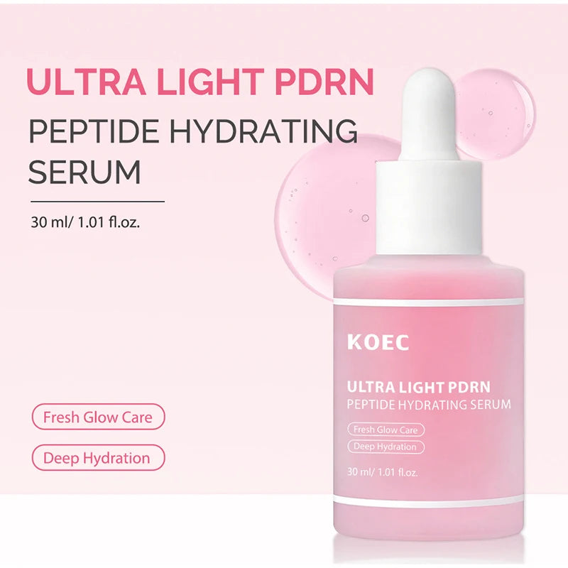 PDRN Peptide Moisturizing Serum 30ml Deeply Hydrating Brightening And Repairing Facial Essence Gentle Soothing Korean Skincare