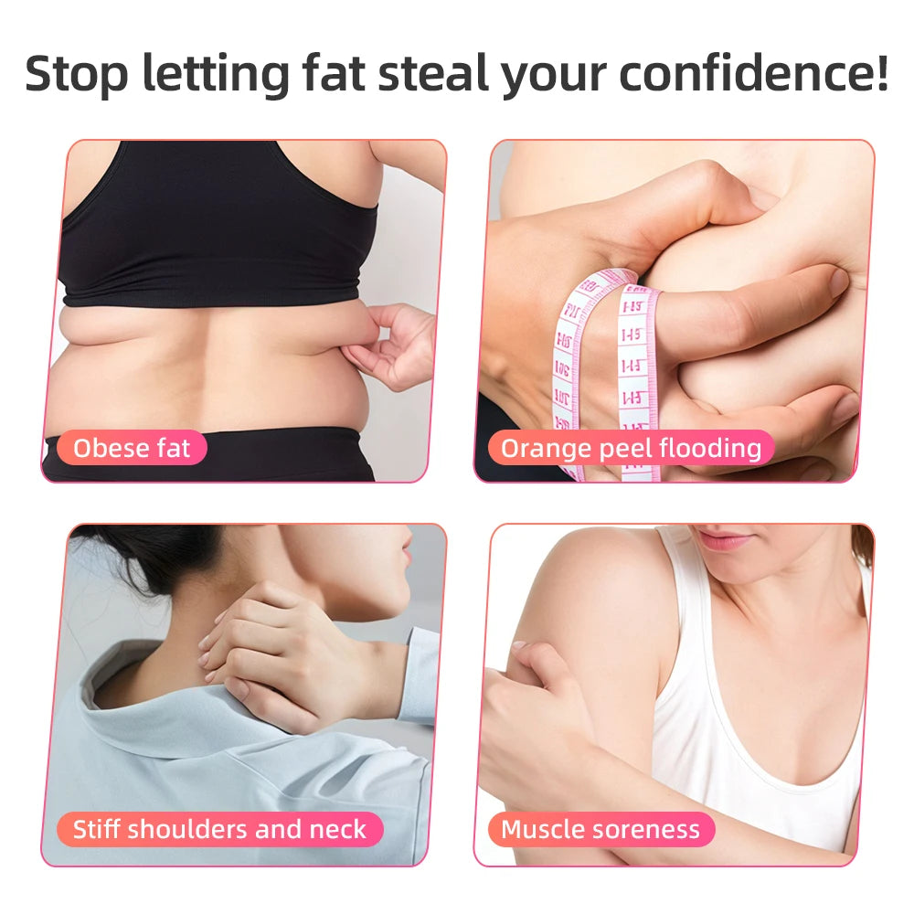 RF Body Slimming Machine 4 in 1 EMS Fat Burner Belly Fat Burning Slim Shaping Lose Weight Cordless Cellulite Massager