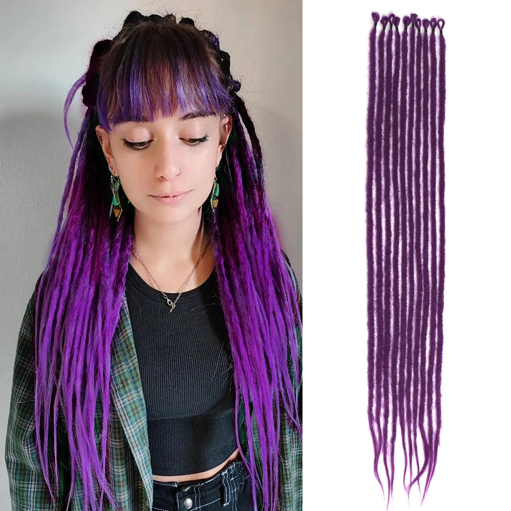 Dreadlock Extensions 26" Synthetic Dreads Crochet Reggae Dreadlocks Green 1pack/3packs/6packs