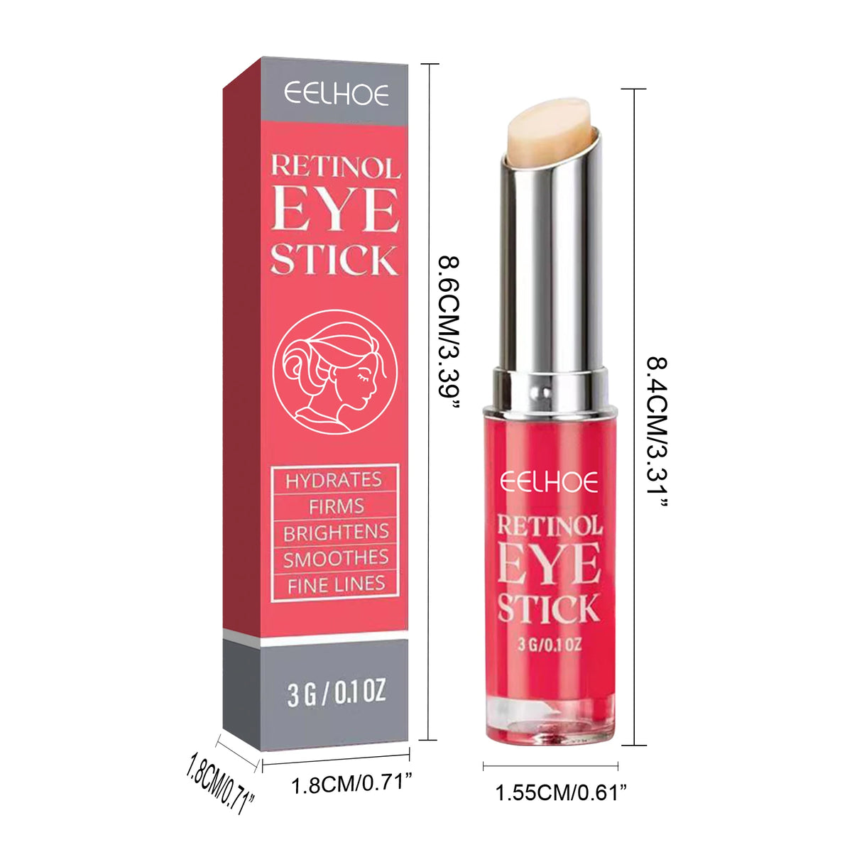Retinol Eye Cream Lightening Dark Circles Remove Eye Bags Firming Skin Instant Eye Repair Serum Stick Brighten for Women Eyes Ca