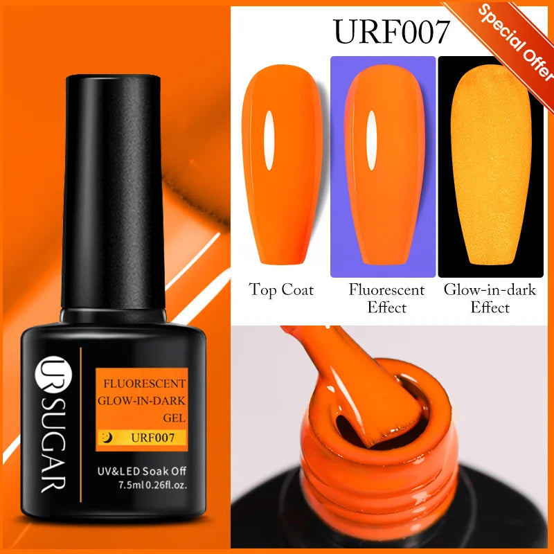 UR SUGAR 7ML Valentine’s Day Gel Nail Polish 107 Colors Classic Black Red Glitter Semi Permanent Autumn Soak Off UV Gel Varnish