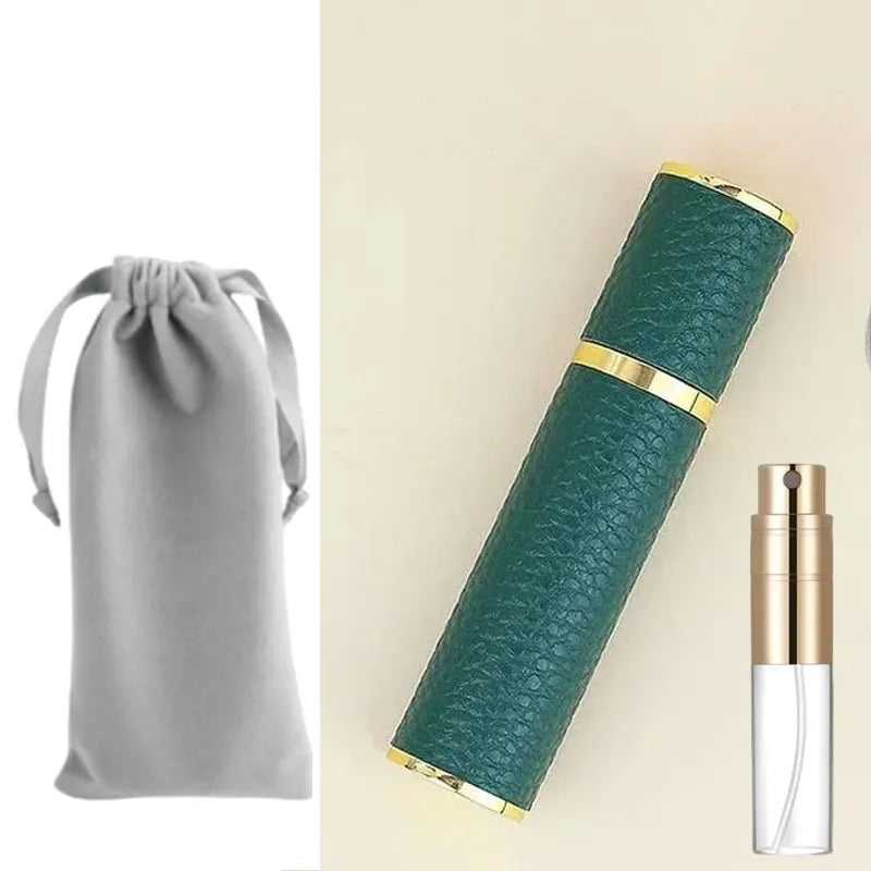 10ml Crocodile Luxury Leather Glass Perfume Spray Bottle Mini Refillable Perfume Atomizer Portable Empty Traveling Refill Bottle