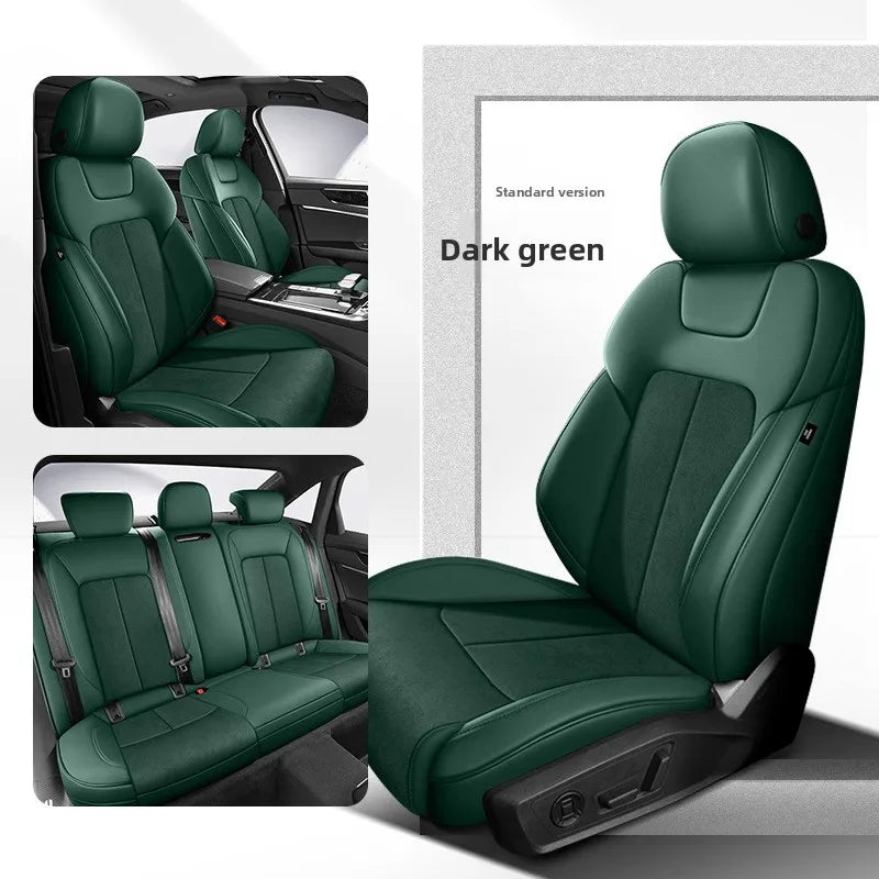 Custom Fit Full Luxury Car Seat Cover Car SUV Full Seat Set Perforated Genuine Leather for Various Models Contact Seller JJ208