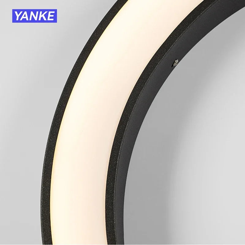 Outdoor Moon Wall Light Modern IP65 Waterproof Porch Garden Wall Lamp Patio Garage Door Antiwa Fixtures Lighting Decoration