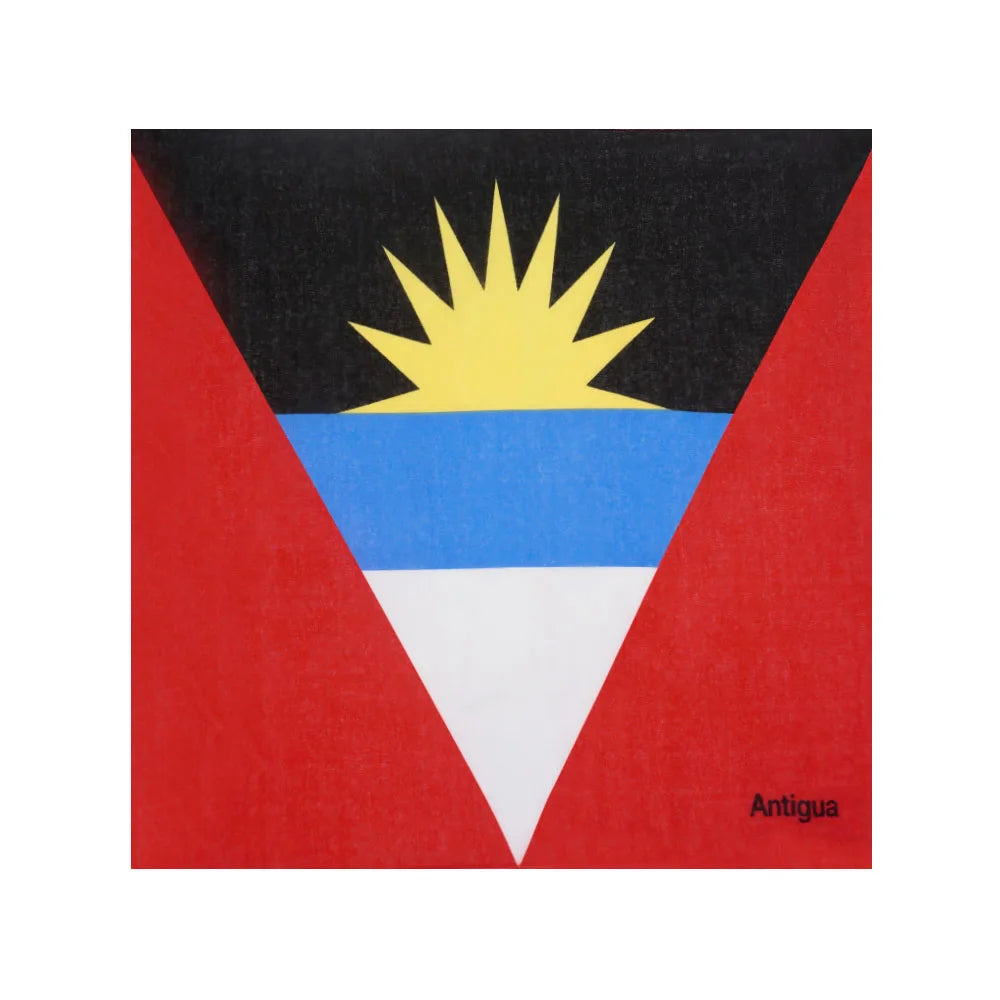 Caribbean National Flag Design Bandana 100% Cotton Running Headband Haiti/Jamaica/Guyana/Dominican Flag Scarf Hip Hop Head-wrap