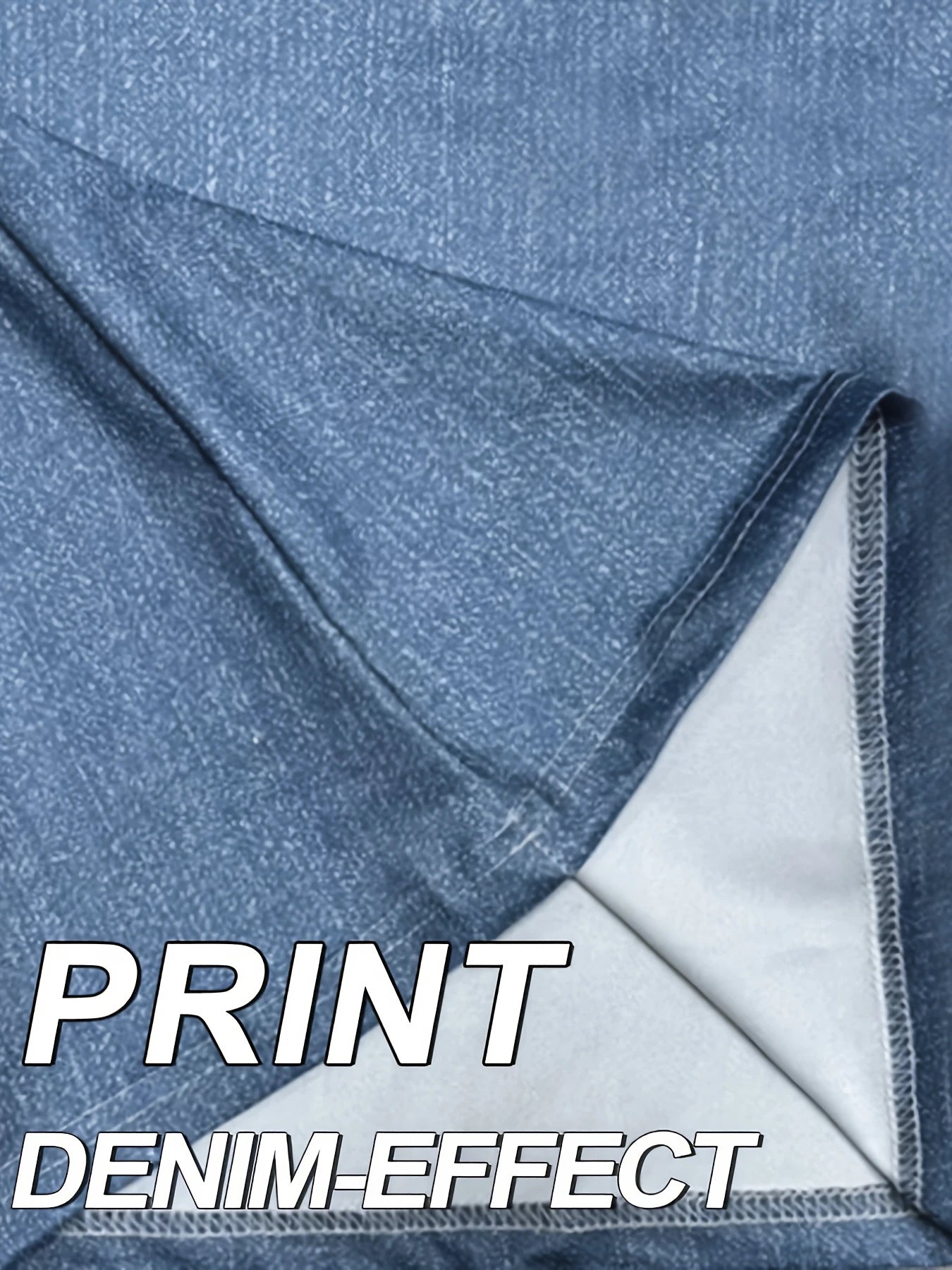 Women's Imitation Denim Flared Jeans, High Waist Stretchy Leggings Booty Lifting Casual Pants Trousers for Casual Streetwear