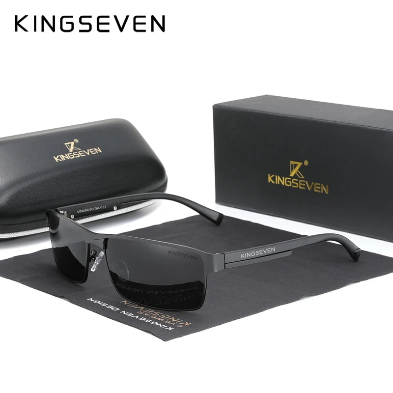 KINGSEVEN New Photochromic Sunglasses Men Chameleon Polarized Pilot Sun Glasses Driving Square Eyewear Men's Sun Glasses Male