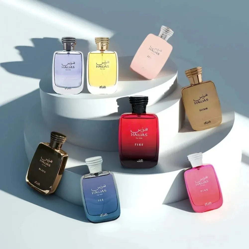 Premium Hawas Verde & Hawas Ice Eau De Parfum For Him Long Lasting Scent Fresh Aquatic Perfume Men Fragrance Luxurious Gift