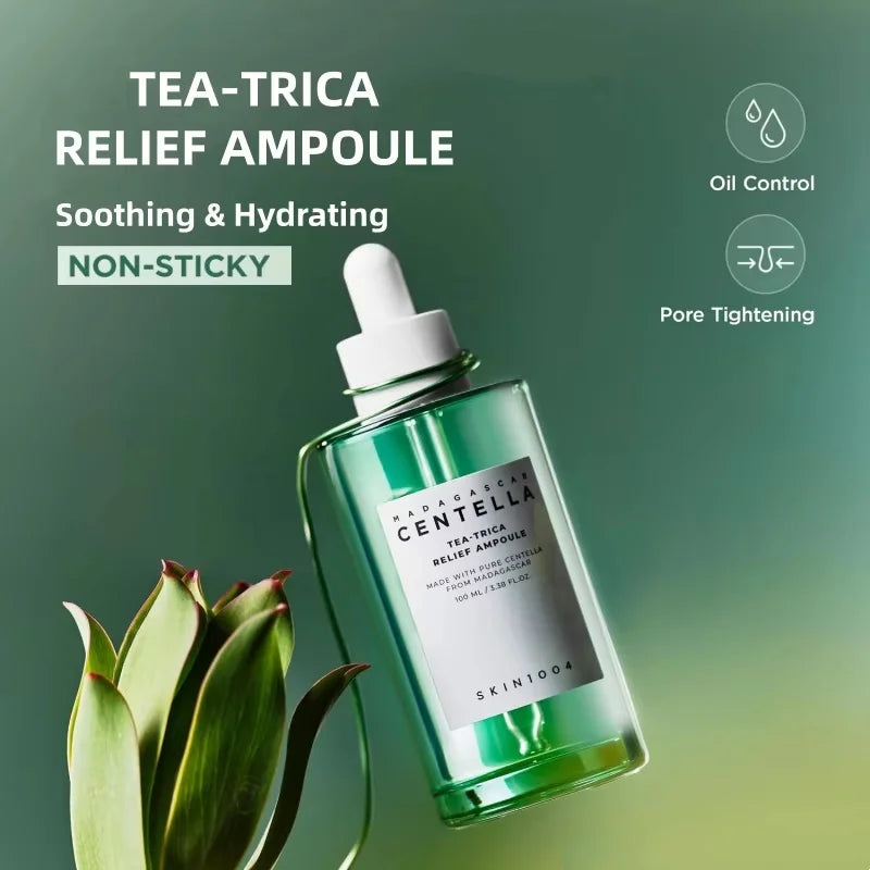 Hot SKIN1004 Madagascar Centella Hyalu-Cica Watery Serum 100ml Lightweight Non-greasy Pore Care Deep Moisture Skincare Skin Type