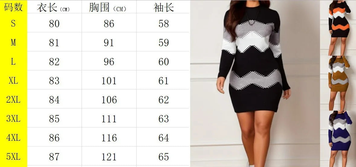 Women's Casual Elegant Round Neck Long Sleeve Printed A Line Midi Dress British Style Regular Fit Pullover for Women Female