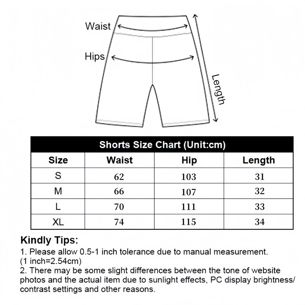 ‌Women's Casual Shorts - Elastic Waistband with Drawstring, Slant Pocket Design, Ideal for Summer & Outdoor‌