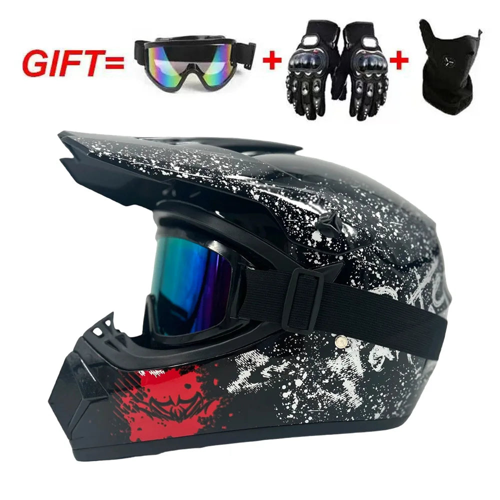 Full Face Off-Road Helmet: Conquer Every Trail DOT Certified Safety Unbeatable Value Built for Adventure for youth kids