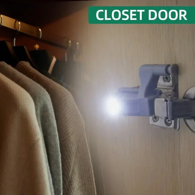 20/1PCS LED Inner Hinge Lamps Universal Wardrobe Cabinet Sensor Night Light Kitchen BedroomCupboard Closet Drawer Night Lamp