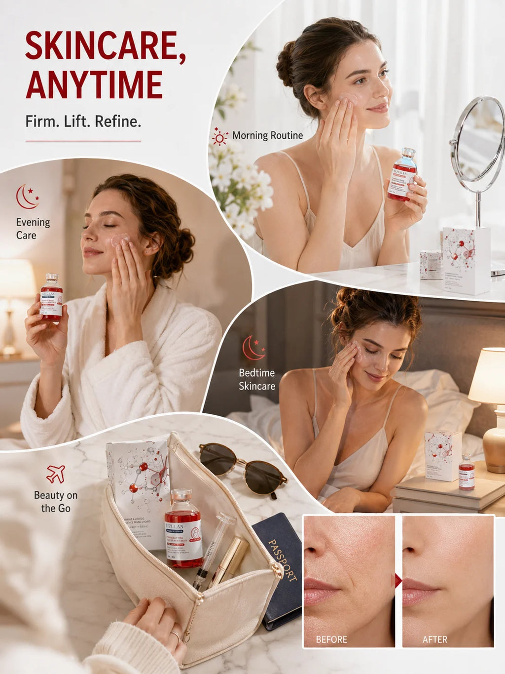 Facial Care Essence Restoring The Beauty of Your Facial Skin. Can Be Used in The Morning, Afternoon and Evening