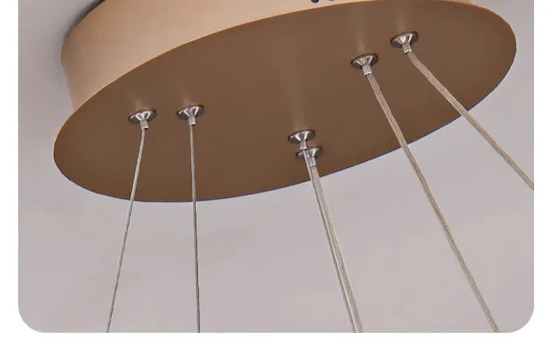 LED Luxury Pendant Light Living Dining Room Bedroom Modern Upscale Acrylic Texture Suspension Lamp Home Decoration