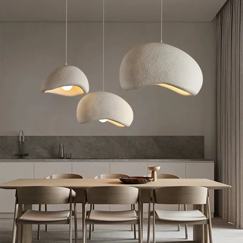 Minimalism Wabi Sabi LED Pendant Lamps For Living Dining Room Restaurant Loft Decor Hanging Chandelier Art Suspension Luminaire