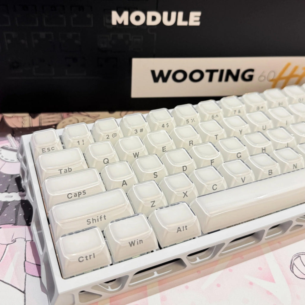XVX Jelly Crystal Keycaps Side Print Pink/Blue 113keys Double Shote DIY Mechanical Keyboard OEM Profile Translucent Keycaps