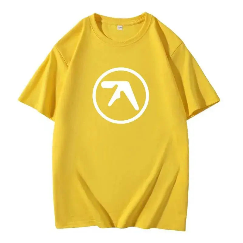 2025 Men's Black T-Shirt Men T Shirt Print Cotton Short Sleeve T-shirt Male Funny Present Fashion Aphex Twin Short Sleeves