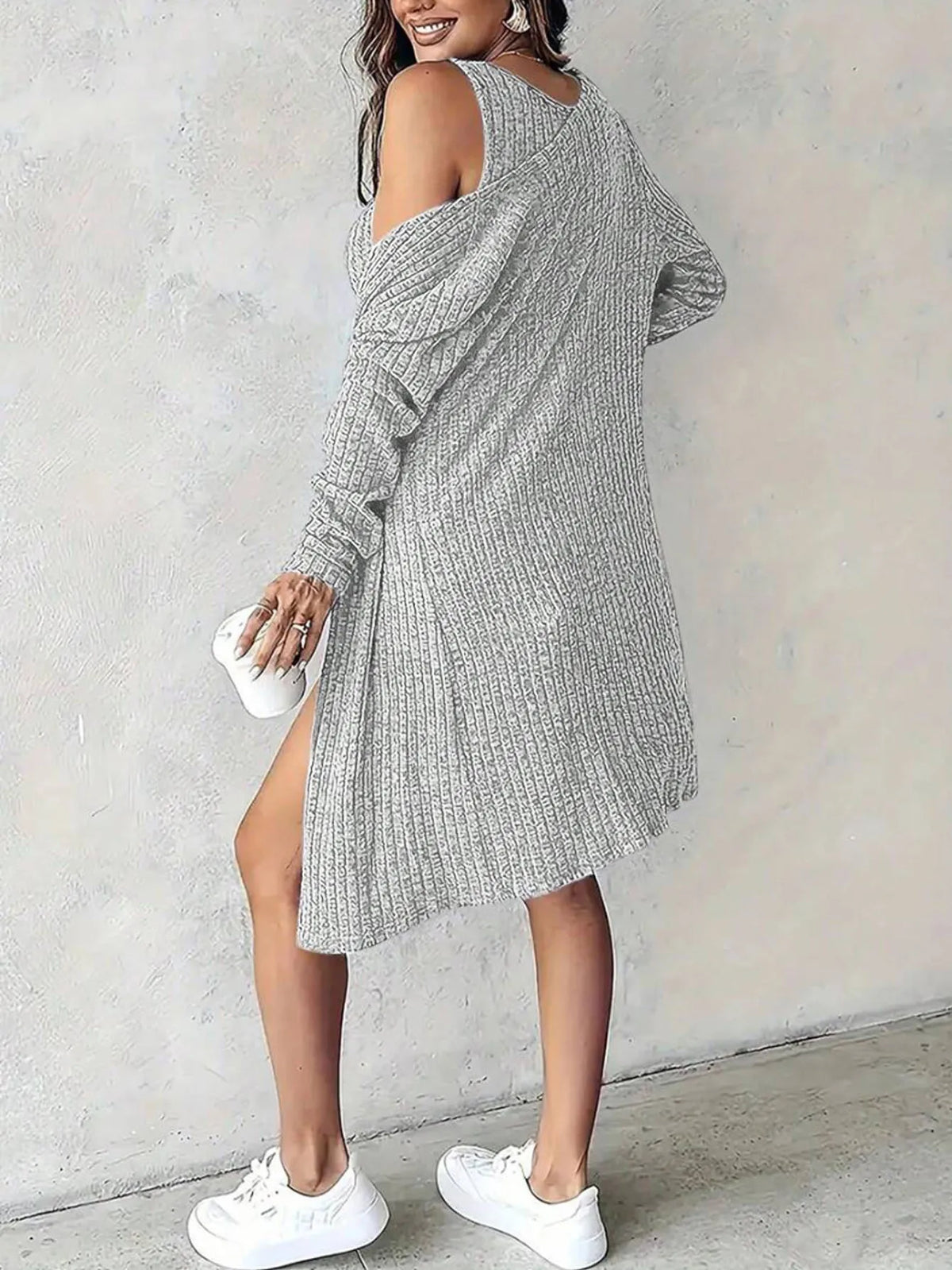 New style dress jacket two-piece set sexy slim solid color pit strip vest skirt women's clothing