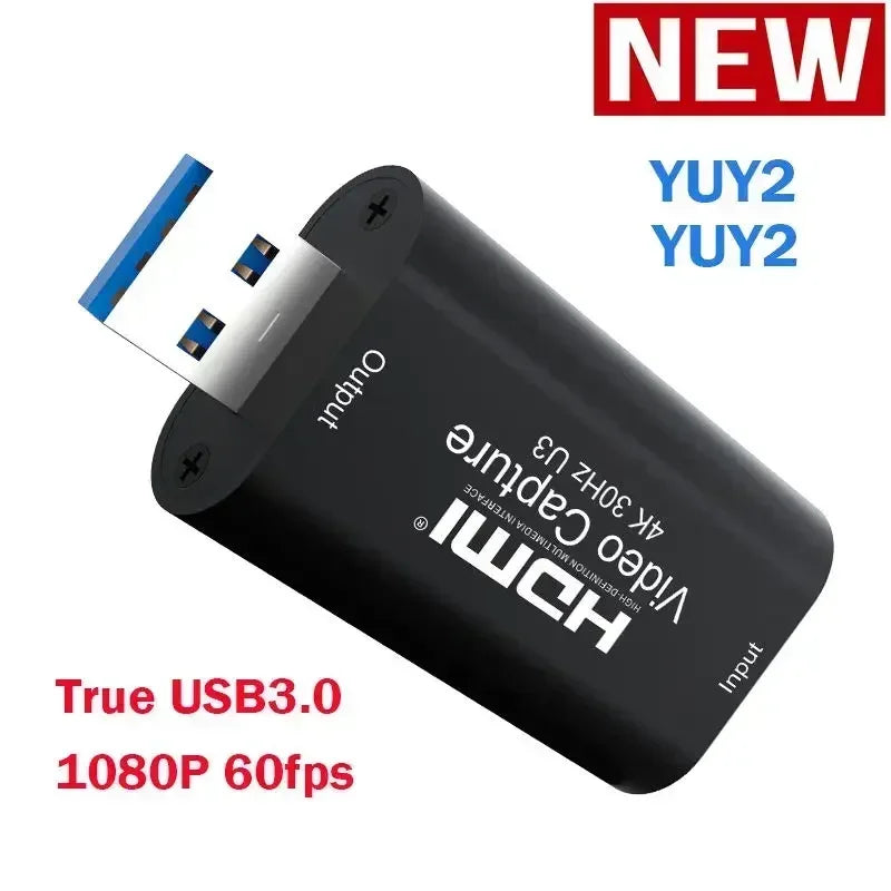 4K HDMI Video Capture Card MS2130 Real USB 3.0 1080P 60FPS Game Screen Record Capture Device for Streaming Video Conference Live