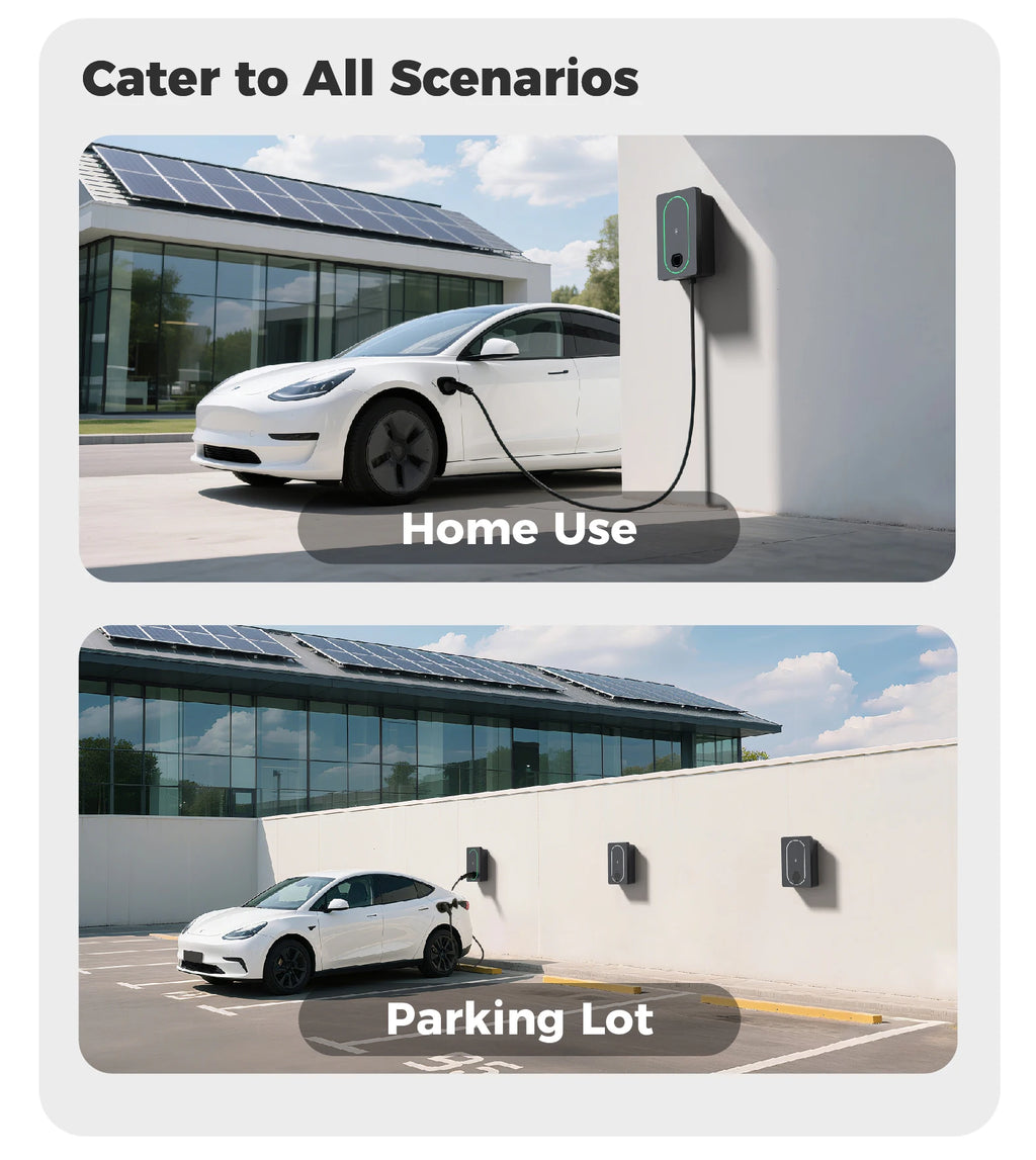 Dynamic Load Balancing EV Charger Type 2 Wallbox 7.4kW 22kW Charging Pile DC Charger EV Charging Solar EV Charger Station DLB
