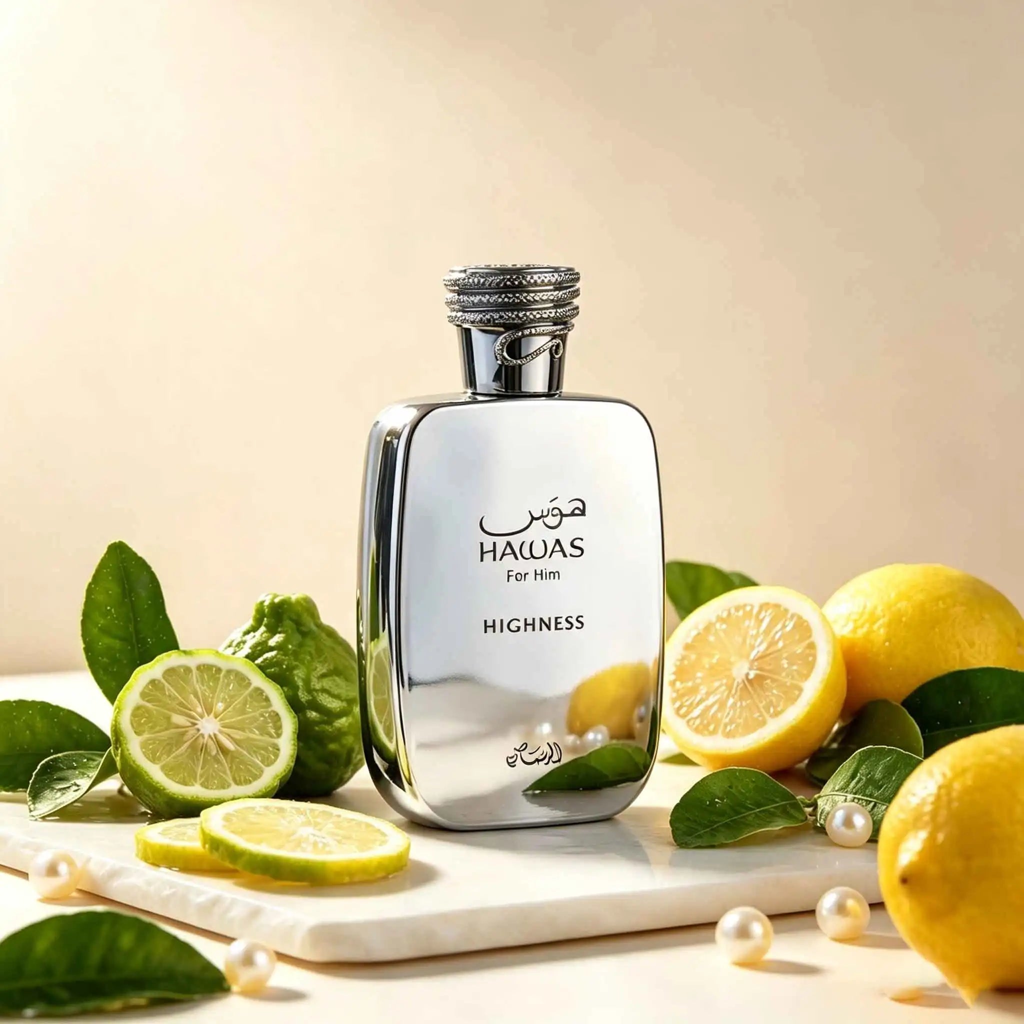 HAWAB HIGHNESS Eau de Toilette | Sweet Sour Citrus Gentle Woody Scent,Pure soothing Lemon Top Notes Transition To Cozy Woody Dry Down. Ldeal For Dates, Brings Refreshing Youthful Vibe To Win Hearts Easily.