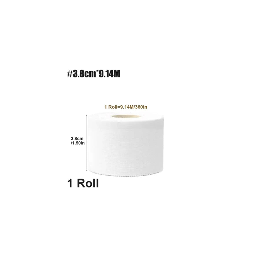 4 Rolls Athletic Tape Cotton Medical Sports Tape Latex Free Easy Tear No Scissors for Physical Therapy ﻿