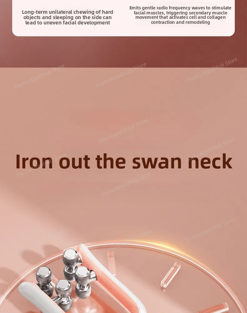 roller facial massager EMS micro current three-level intensity adjustment care rechargeable skin management device facial massa