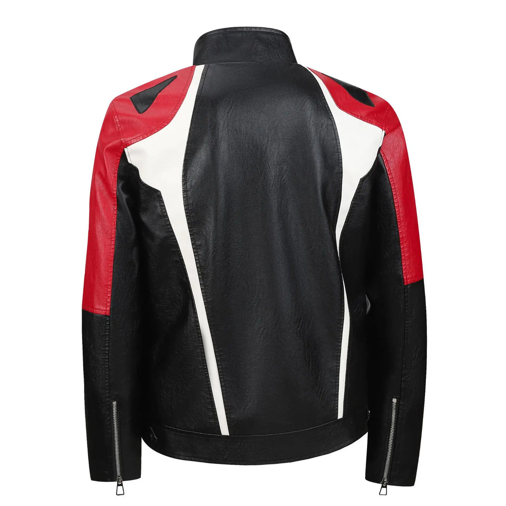 Motorcycle Jacket 2025 New Korean Style Jacket Men's Leather Jacket Jacket Men's Slim Fit Motorcycle Suit Men's Windproof Jacket