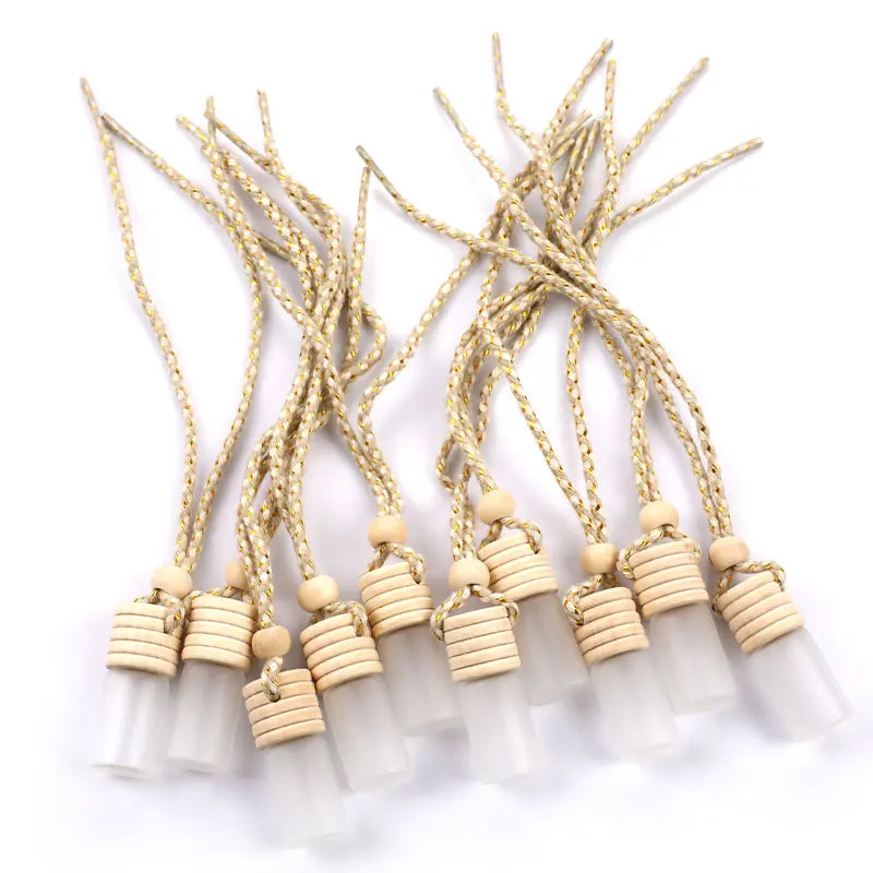 10pcs 5ml Car Perfume Bottle for Essential Oils Air Freshener Perfume Pendant