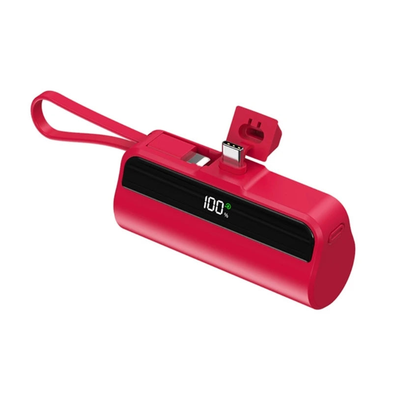 Portable TypeC Power Bank Case Quick 22.5W Charging Power Bank Shell 1 Slot 18650 Battery Power Bank Case(Not Include Battery)