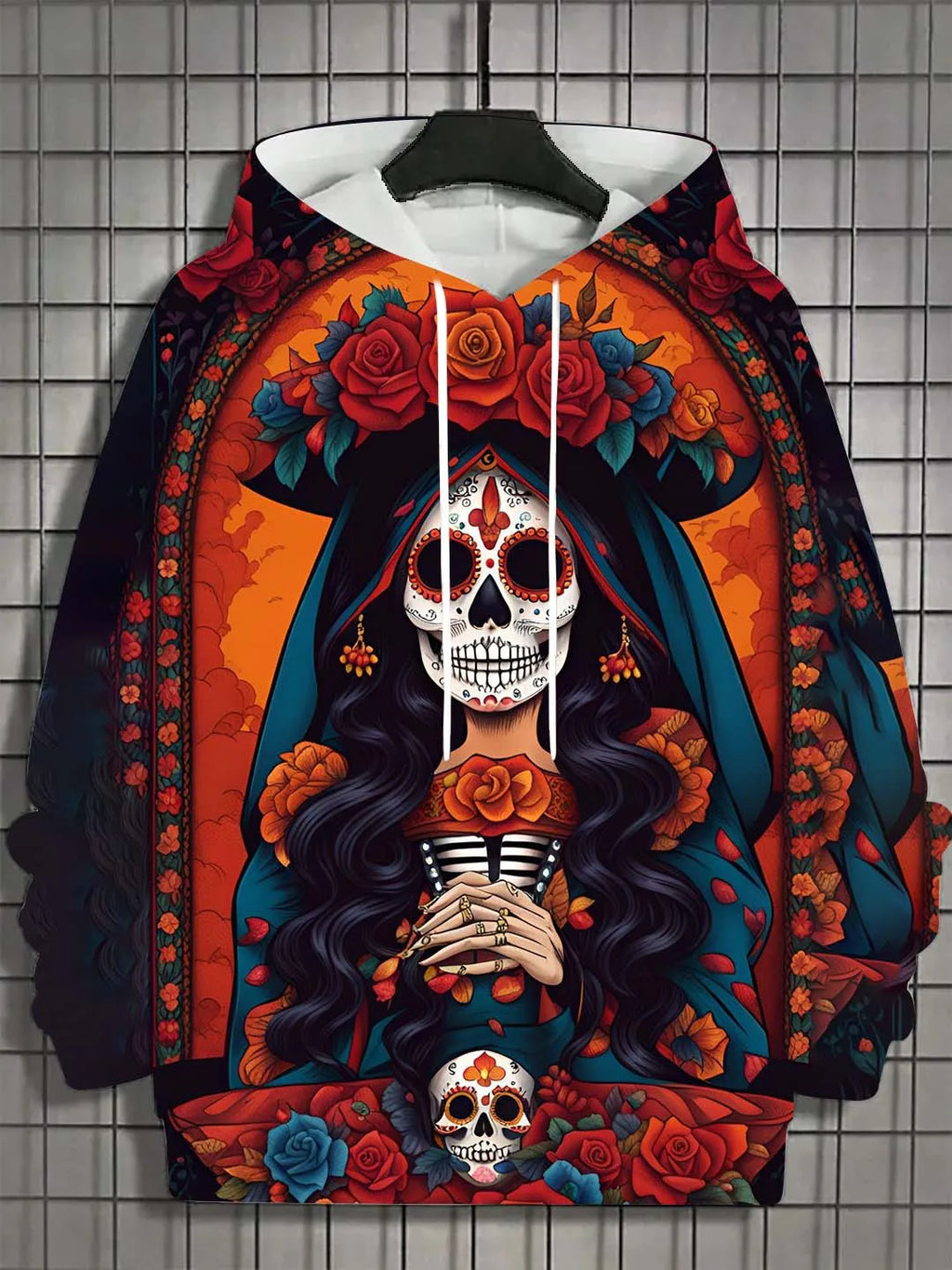 Women's Hoodie for Girls Autumn Fashion Men's Long Sleeve Tops Casual Women Clothes Horror Undead Woman Pattern 3D Unisex Tops