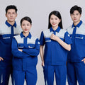 FMF Men's Hi Visibility TC Fabric Comfortable Durable Blue & Grey Short-Sleeve Safety Breathable Workwear Set From Vietnamese